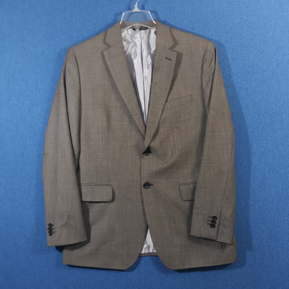 Banana Republic Blazer Suit Jacket Coat Mens 42 R Wool Gray Double Vented